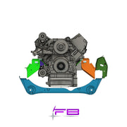 04-12 Colorado/Canyon & 05-10 Hummer H3 & 05-10 Hummer H3 LS Swap Engine Mount Kit