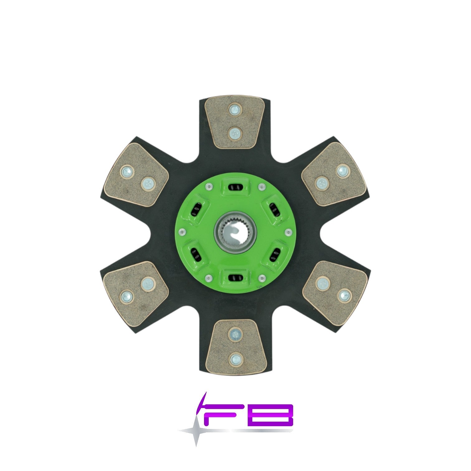 12" GM 1.125" 26 Spline LS/SBC 6 Puck Ceramic Clutch Disk